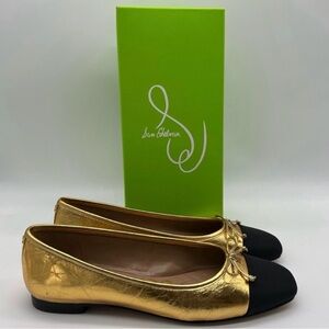 Sam Edelman Women's Gold and Black Loafers